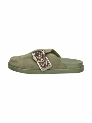 Klapki płaskie Blauer khaki
