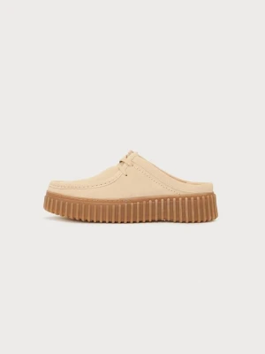 Klapki płaskie Clarks beżowy