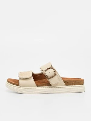 Klapki płaskie Clarks biały