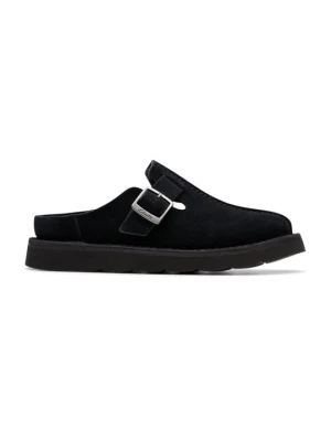 Klapki płaskie Clarks czarny