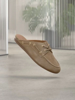 Klapki płaskie Copenhagen Shoes beżowy