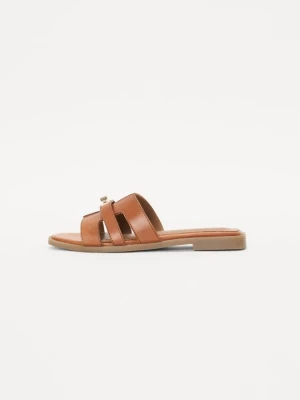 Klapki płaskie Copenhagen Shoes brązowy