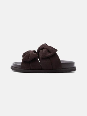 Klapki płaskie Copenhagen Shoes ciemnobrązowy
