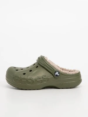 Klapki płaskie Crocs zielony