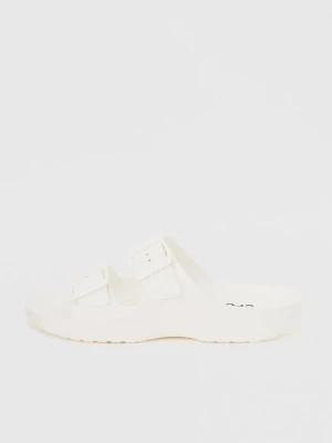 Klapki płaskie Crocs biały