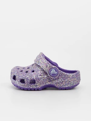 Klapki płaskie Crocs fioletowy