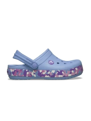 Klapki płaskie Crocs fioletowy melanż