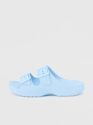 Klapki płaskie Crocs jasnoniebieski