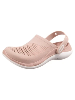 Klapki płaskie Crocs jasnoróżowy