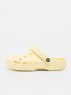 Klapki płaskie Crocs jasnożółty