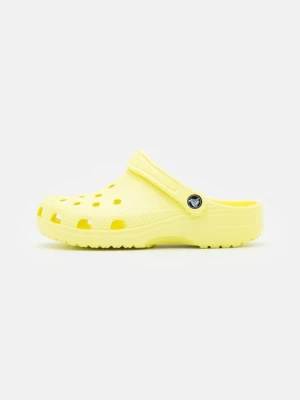 Klapki płaskie Crocs jasnożółty