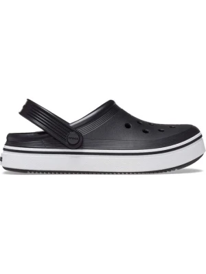 Klapki płaskie Crocs metaliczna czerń