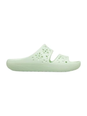 Klapki płaskie Crocs miętowy