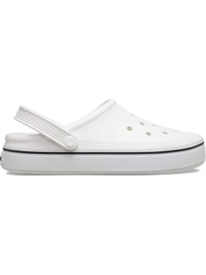 Klapki płaskie Crocs mleczny