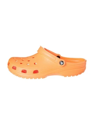 Klapki płaskie Crocs pomarańczowy