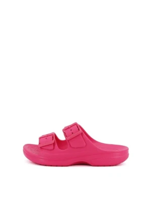 Klapki płaskie Crocs różowy