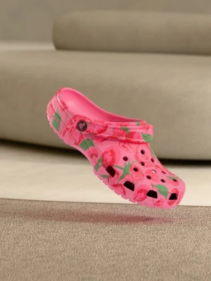 Klapki płaskie Crocs różowy