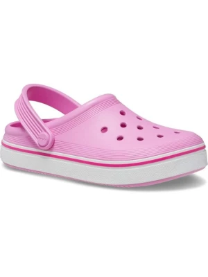 Klapki płaskie Crocs różowy melanż