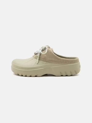 Klapki płaskie Crocs zielony
