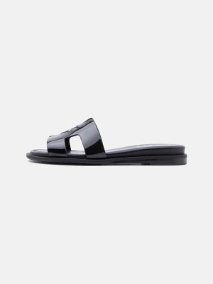 Klapki płaskie DKNY czarny