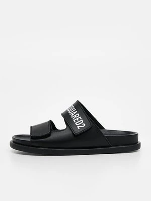 Klapki płaskie Dsquared2 czarny