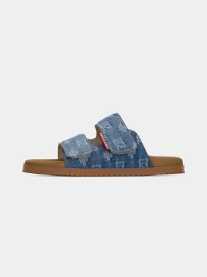 Klapki płaskie Dsquared2 jasnoniebieski denim