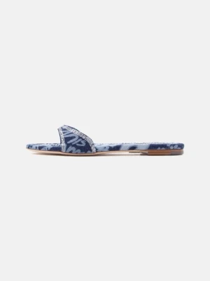 Klapki płaskie Dsquared2 jasnoniebieski denim