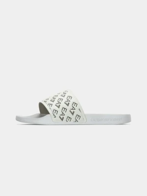 Klapki płaskie EA7 Emporio Armani biały