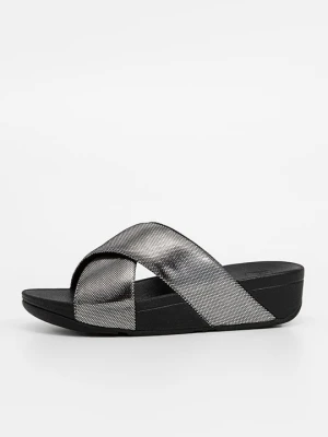 Klapki płaskie FitFlop srebrny