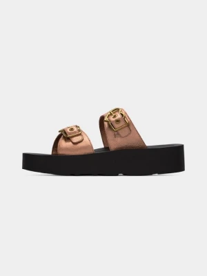 Klapki płaskie LOVE MOSCHINO jasnoróżowy
