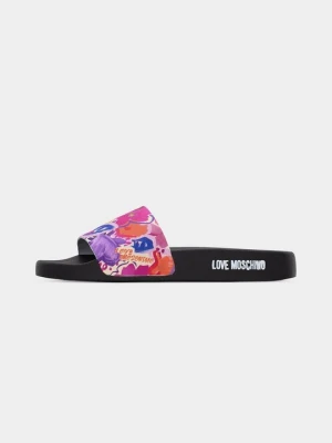 Klapki płaskie LOVE MOSCHINO różowy