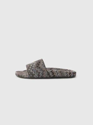 Klapki płaskie Missoni ciemnobrązowy