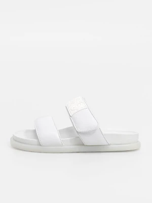 Klapki płaskie MM6 Maison Margiela biały