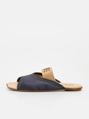 Klapki płaskie MM6 Maison Margiela niebieski