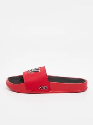 Klapki płaskie New Balance czerwony