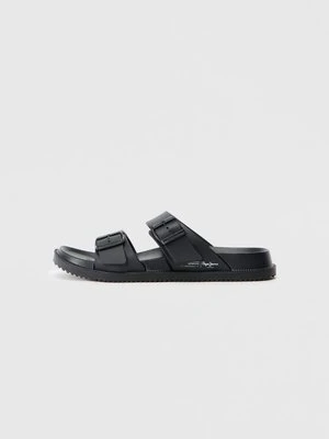 Klapki płaskie Pepe Jeans czarny