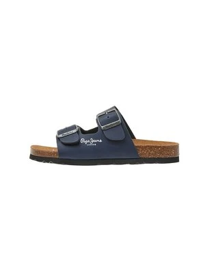 Klapki płaskie Pepe Jeans granatowy