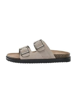 Klapki płaskie PULL&BEAR beżowy