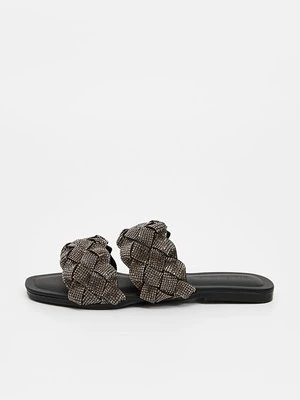 Klapki płaskie Steve Madden czarny
