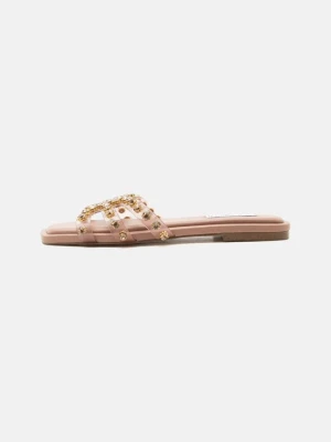 Klapki płaskie Steve Madden brązowy