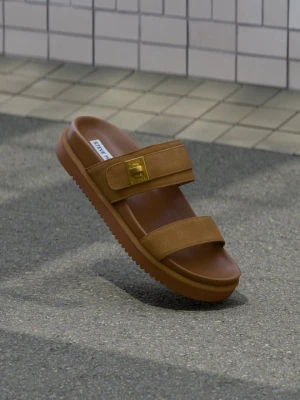 Klapki płaskie Steve Madden brązowy