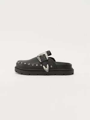 Klapki płaskie Steve Madden czarny