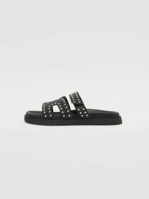 Klapki płaskie Steve Madden czarny