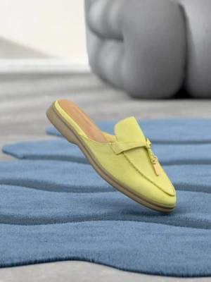 Klapki płaskie Steve Madden żółty