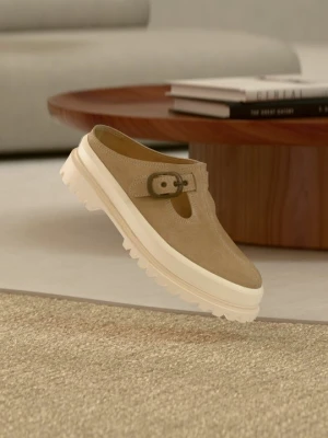 Klapki płaskie Superga beżowy