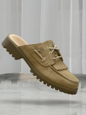 Klapki płaskie Timberland beżowy