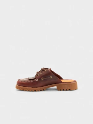 Klapki płaskie Timberland brązowy