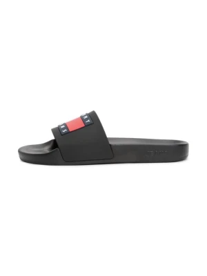 Klapki płaskie Tommy Jeans czarny