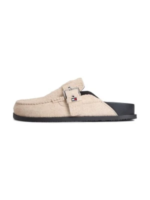 Klapki płaskie Tommy Jeans piaskowy