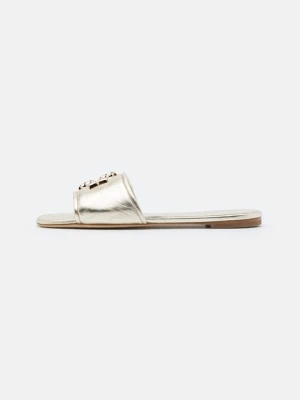 Klapki płaskie Tory Burch złoty